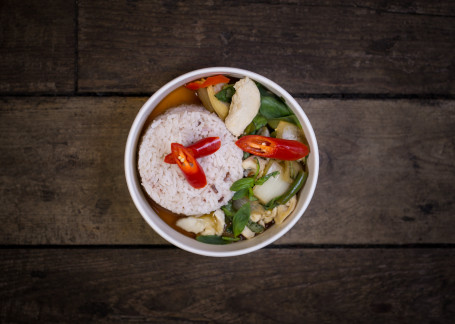 Stir-Fried Chili Basil With Chicken (3 Varieties Of Thai Jasmin Rice)