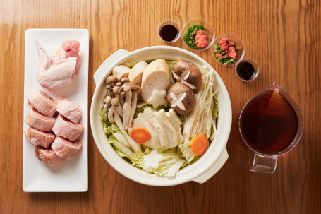 Jī Ròu Bó Duō Huá Wèi Niǎo Guō 6 Pax /Hanami-Dori Kyusyu Chicken Hot Pot 6 Pax