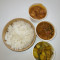 2 Vegetarian 1 Meat Curry with Rice