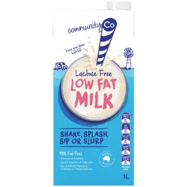 Community Co Lactose Free Low Fat Milk Uht (1L)