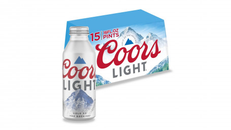 Coors Light American Light Lager Bottles (16 Oz X 15 Ct)