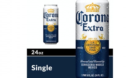 Corona Extra Mexicana Cerveza Lager Can (24 Oz)