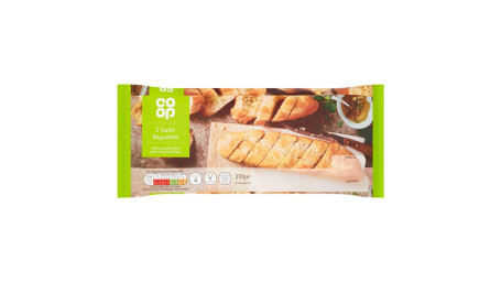 Co-Op 2 Garlic Bread Baguettes 310G