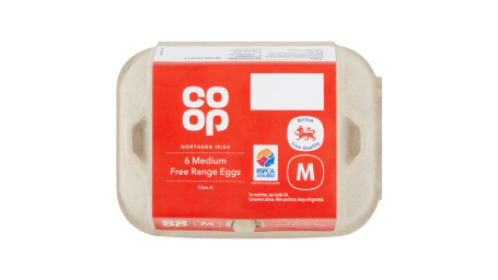 Co-Op Northern Irish Free Range, 6 Medium Eggs