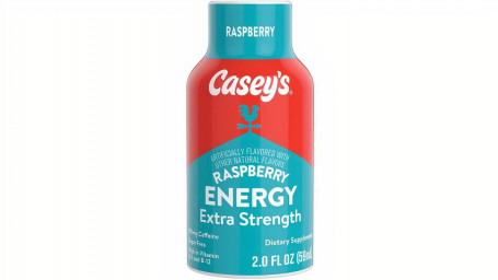 Disparo De Energía De Frambuesa Extra Fuerte De Casey 2Oz