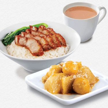 Mí Nǐ Chā Shāo Fàn Kā Lí Sān Bǎo Curry Snack Trio