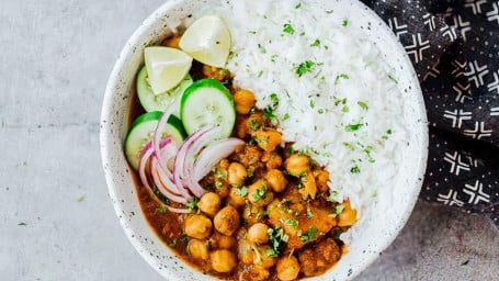 The Curry Bowl: Channa Chickpea) Masala Vegan) New Addition Must Try