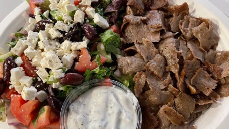 Organic Greek Salad With Your Choice Of Protein
