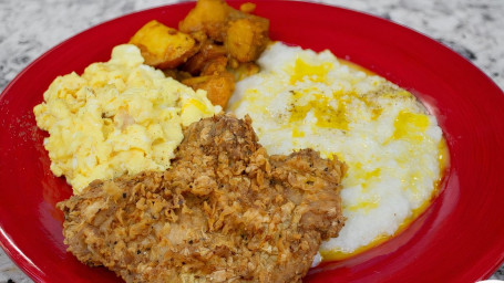 Pork Chop Breakfast Platter