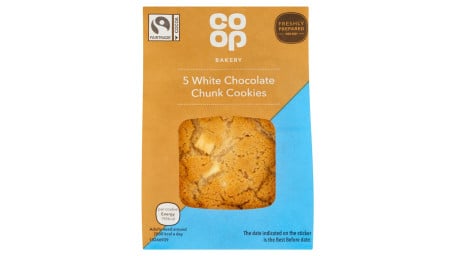 Co-Op Bakery White Chocolate Chunk Cookies 5 Pack