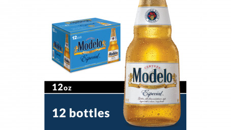 Modelo Especial Cerveza Lager Mexicana Botella (12 Oz X 12 Ct)