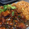 62. Manchurian Chicken On Fried Rice