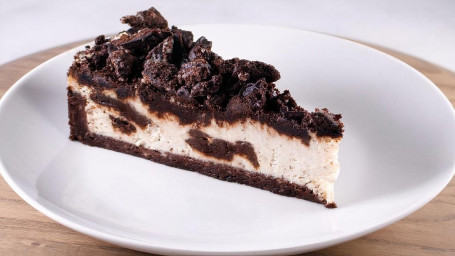 Tarta De Queso Con Galletas Oreo, Rebanada