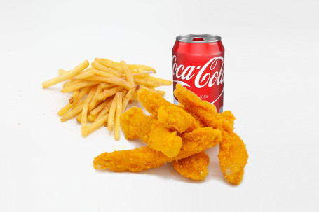 Chicken Strips Chips Soft Drinks Jī Liǔ Shǔ Tiáo Kě Lè