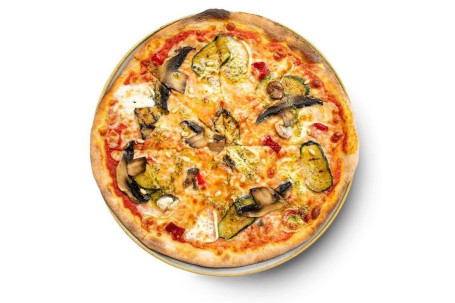 Gluten Free Grilled Courgette Goat’s Cheese Pizza