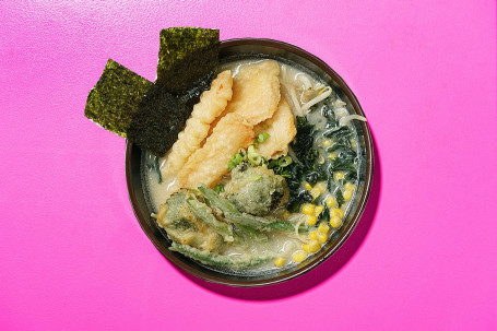 Katsu Vegetables Ramen In Soup Sù Tiān Fù Luō Tāng Miàn