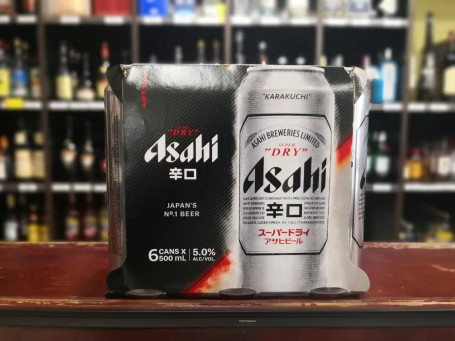 Asahi Super Dry Can 500Ml 6Pk