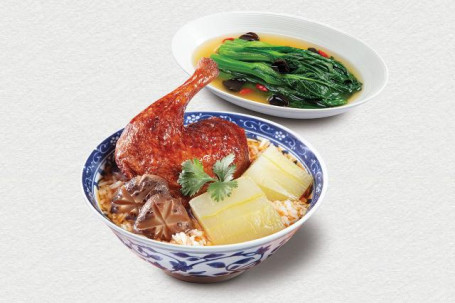 Tāng Fàn Xì Liè·pèi Shàng Tāng Jìn Cài Rice In Soup · W Vegetable In Broth