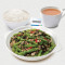 Gān Biān Lǎn Cài Zhí Wù Zhū Ròu Sì Jì Dòu． Bái Fàn Sauteed Green Bean Olive Vegetables W Impossible Pork． Rice