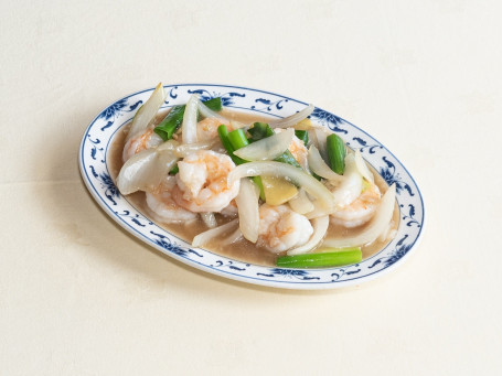 80 King Prawns With Ginger And Spring Onions