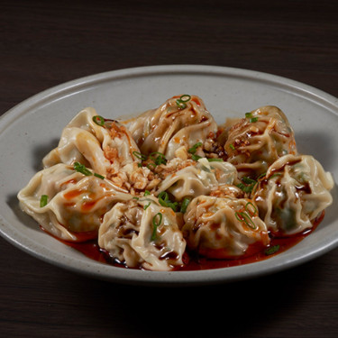 Hóng Yóu Chāo Shǒu (8Jiàn Pak Choi Dumpling In Chicken Broth (8Pcs