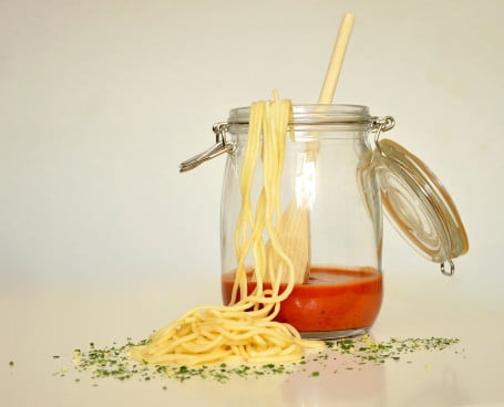 Espaguetis Con Salsa De Tomate