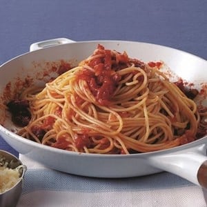 Espaguetis Con Salsa Marinara