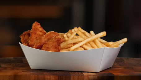 Crispy Chicken Pieces (3 Pieces) With Chips