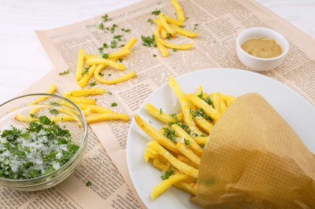 Patatas Fritas Con Gofres De Batata