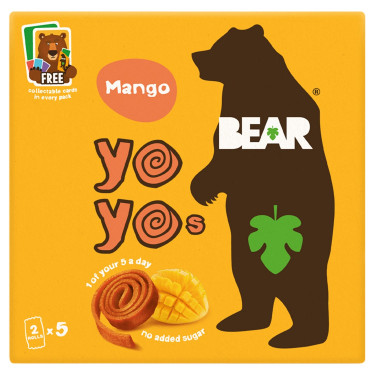 Bear Mango Pure Fruit Yo Yos 5X20G