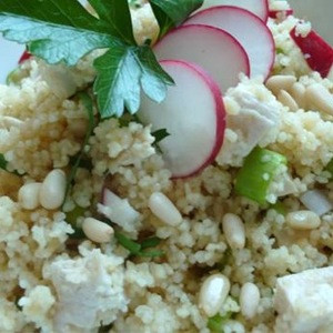 Ensalada De Pollo Con Verduras De Jardín (Crujiente O A La Parrilla)