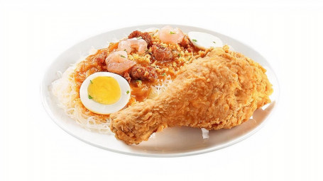 1 Pieza De Pollo Jolly Crispy Con Bebida Palabok Fiesta