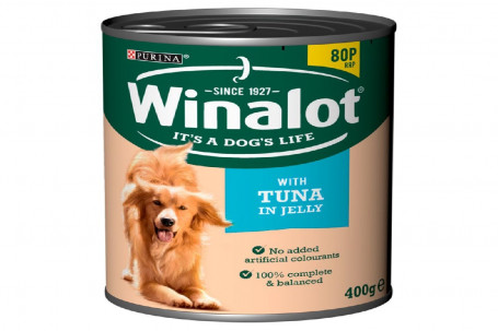 Winalot Classics Tinned Dog Food With Tuna In Jelly 400G