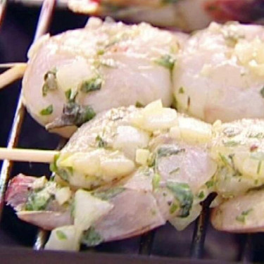 Brochetas De Camarones