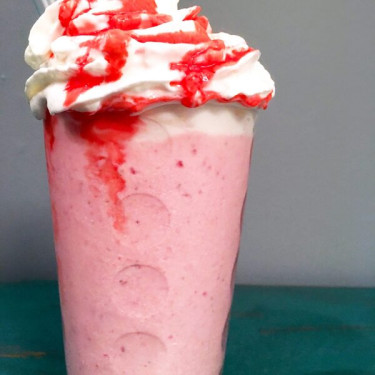 Helado De Frappuccino De Crema De Fresas