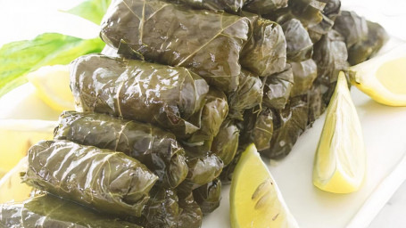 Meat Grape Leaves With Homouss Sandwich