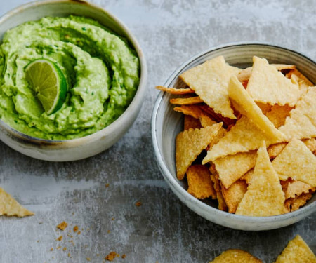 Papas Fritas Con Guacamole