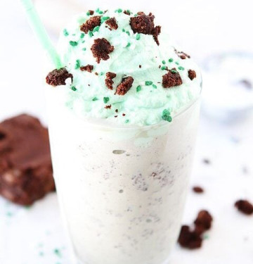 Batido De Menta Y Brownie