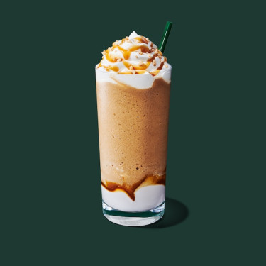 Caramel Ribbon Crunch Crème Frappuccino Bebida Mezclada