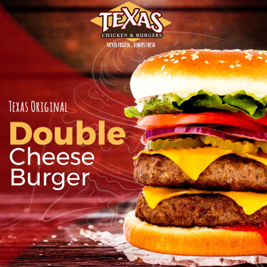 Texas Hamburguesa Doble De Queso