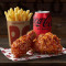 Hot Honey Fried Chicken 2 Piece Regular Combo (4120 Kj).