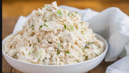 Skinny Chicken Salad Over Mixed Greens