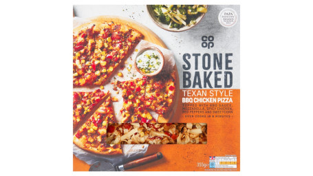 Co-Op Stonebake Texan Bbq Chicken Pizza 355G