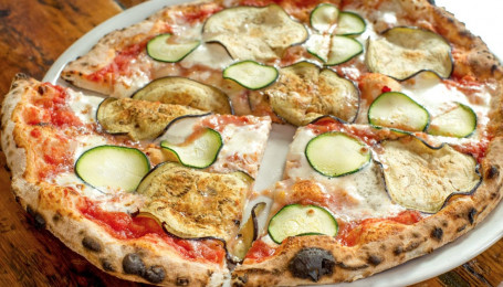 Eggplant And Zucchini Pizza