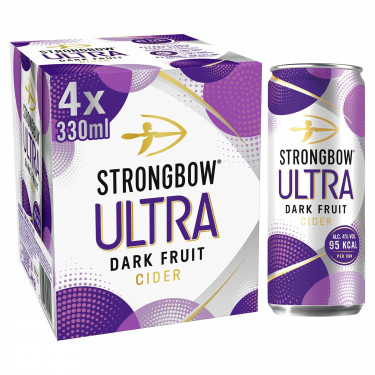 Strongbow Dark Fruit Ultra Cider Cans 4X440Ml