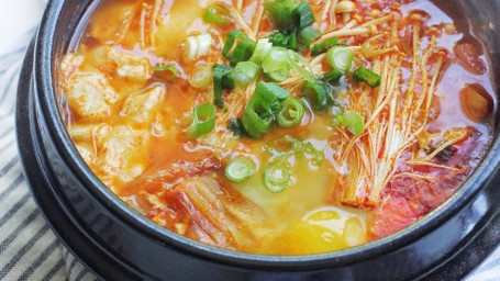 Kimchi Soondubu Jjigae Stone Bowl