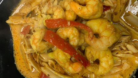 Rasta Pasta W/ Caribbean Curried Shrimp