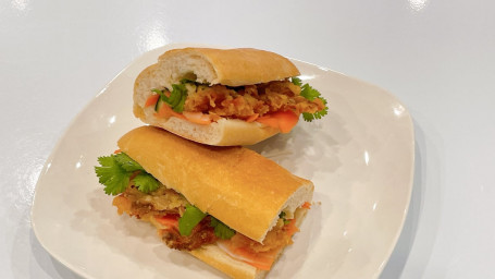 Crispy Deep Fried Soft Shell Crab Banh Mi