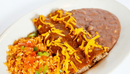 Picadillo Beef Enchilada Plate