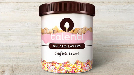 Capas De Helado De Galleta De Confeti Talenti